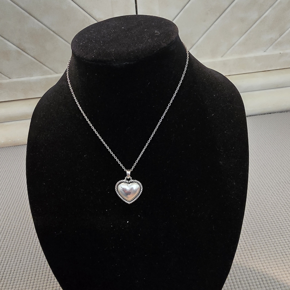 Sterling Silver Heart Pendant Necklace